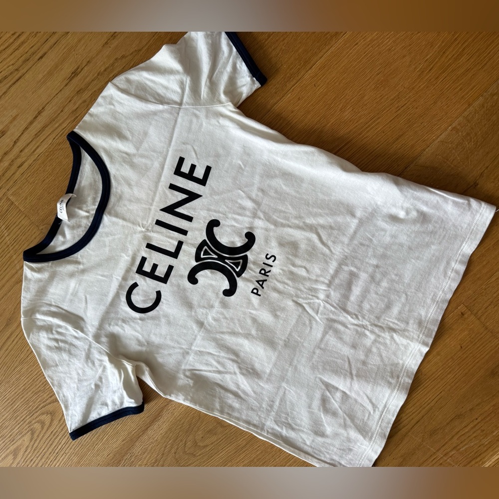 CELINE Logo tee XS